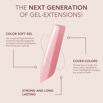 Gelly Tips Cover -  Coffin Medium Cover Up
