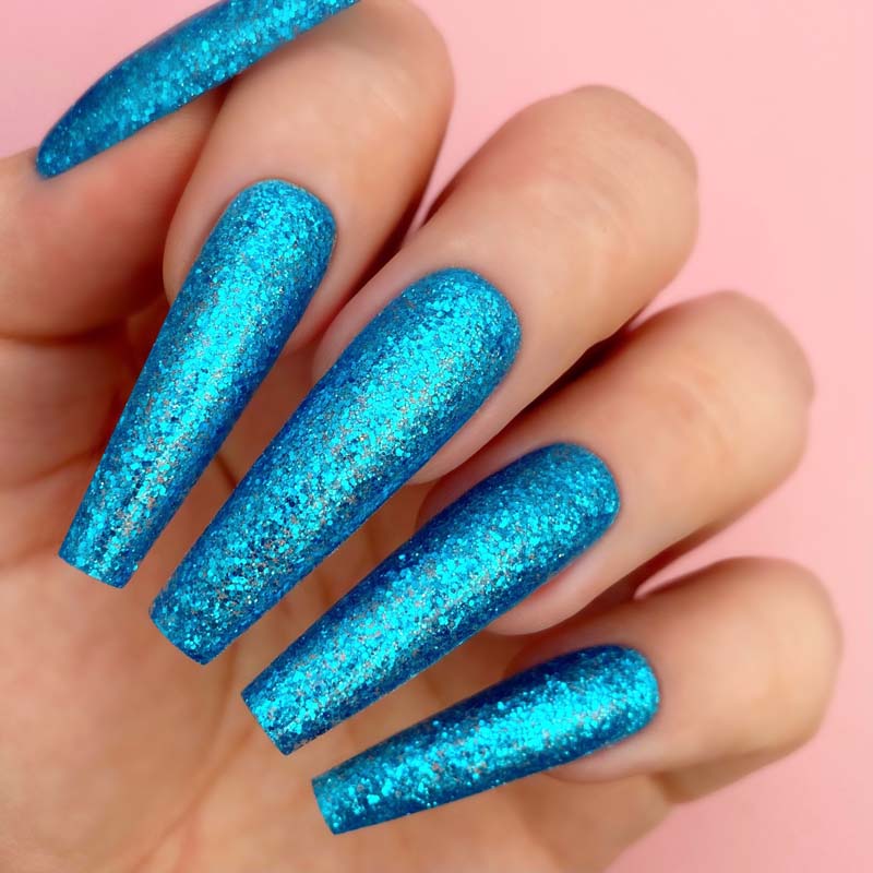 All in One Powder Nail Swatch - 5071 Blue Lights