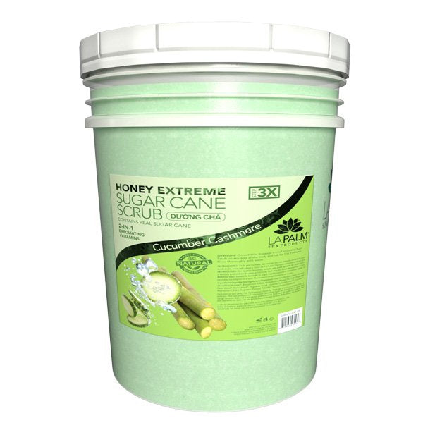 Honey Extreme Sugar Scrub - Cucumber Cashmere Zest 5 Gallon
