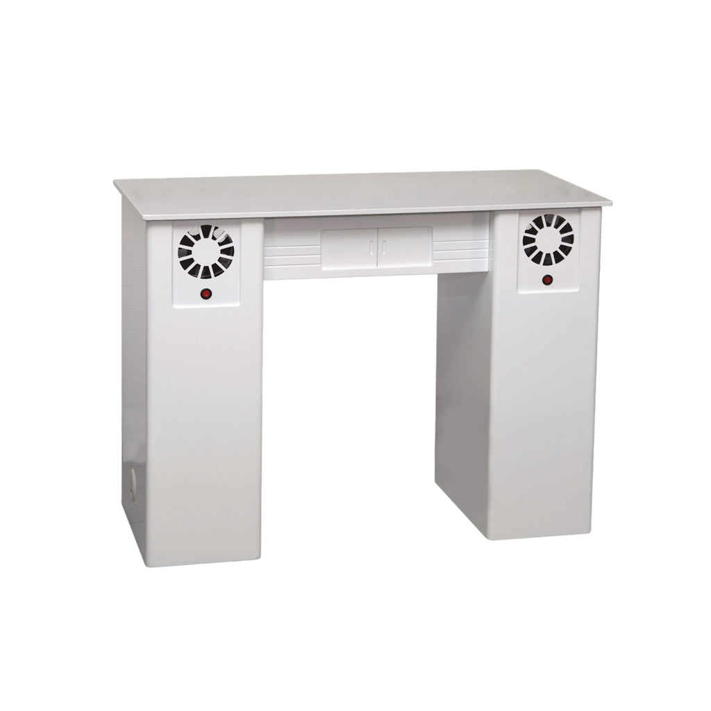 Nail Table White Single - GBLU with Nail Fans