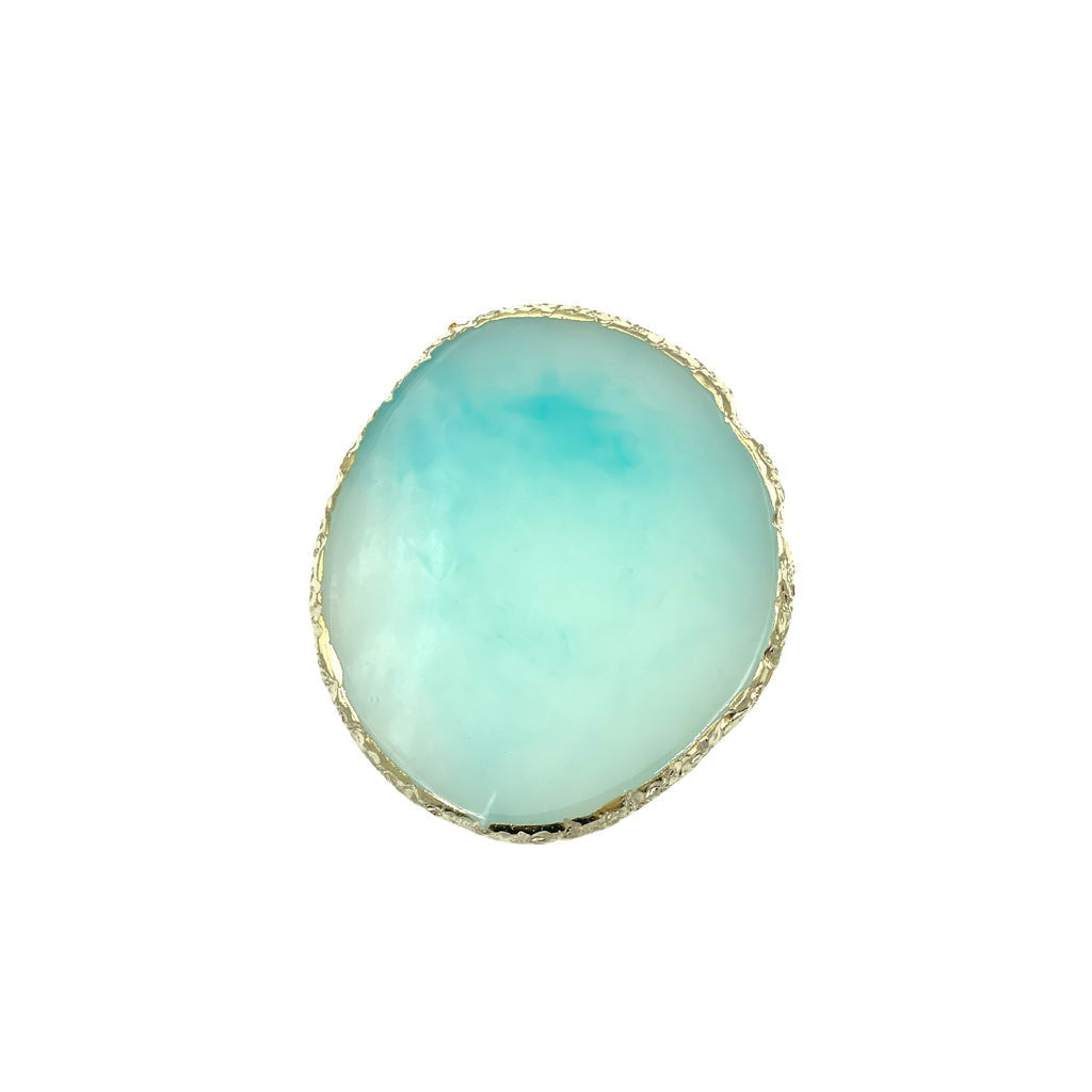 Gemstone Resin Round Display Palette Mix Blue - Assorted Size