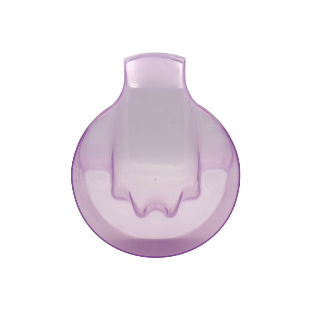 Soak Off Manicure Bowl with Handle Clear Purple
