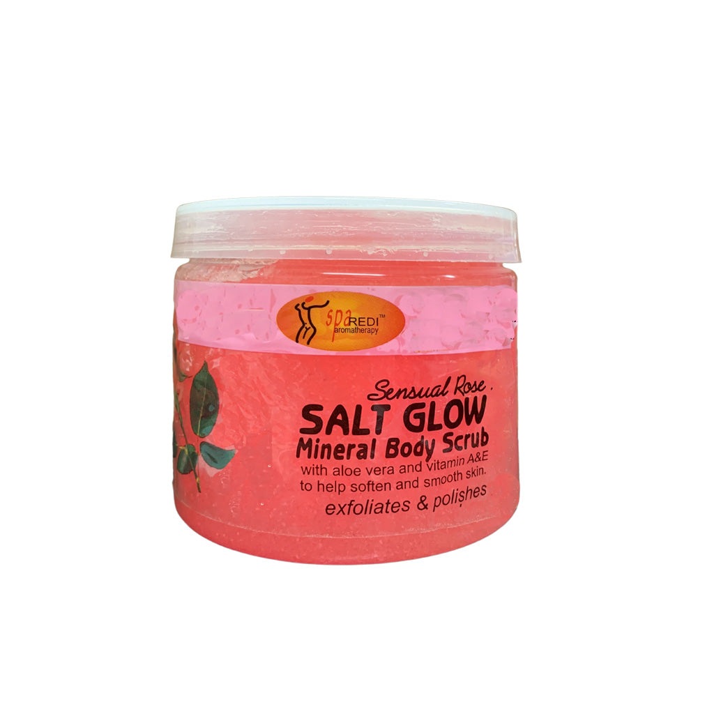 Salt Glow Scrub - Sensual Rose 16oz