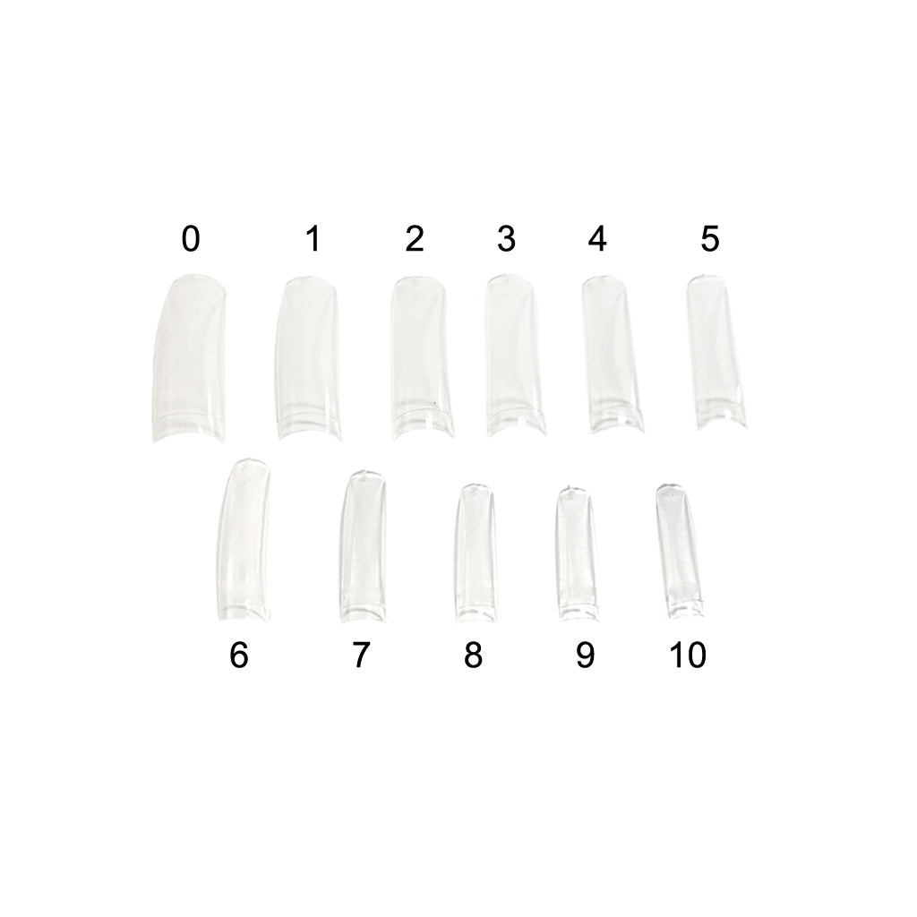 Square Tips Clear Set 0-10 550pc