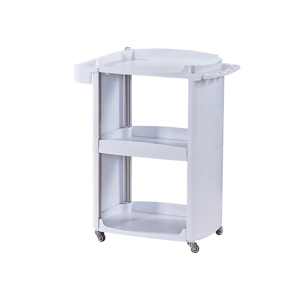 Beauty Trolley - White 2 Shelf