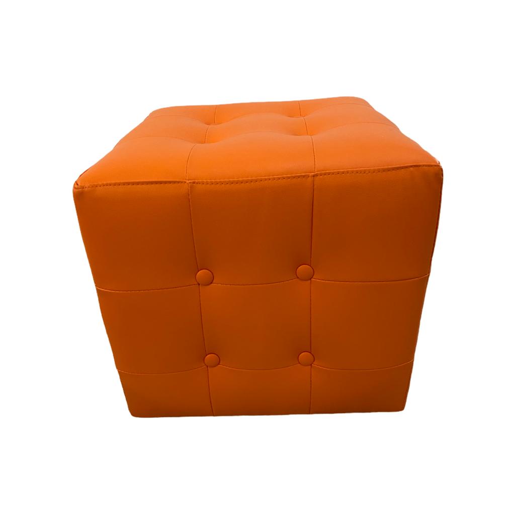 Square Ottoman - Orange